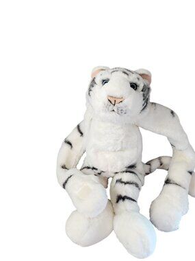 K & M International white Tiger Huggable lovey Security stuffed